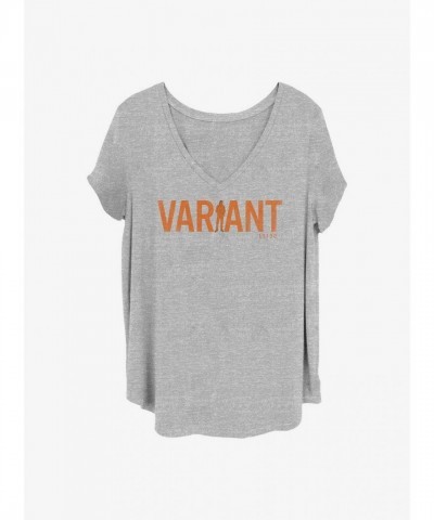 Marvel Girls' Plus Size Comfortable Loki Variant L1130 Tee - Grey