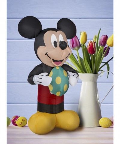 Disney Airdorable Airblown Inflatable Easter Mickey Mouse with Polka Dot Egg