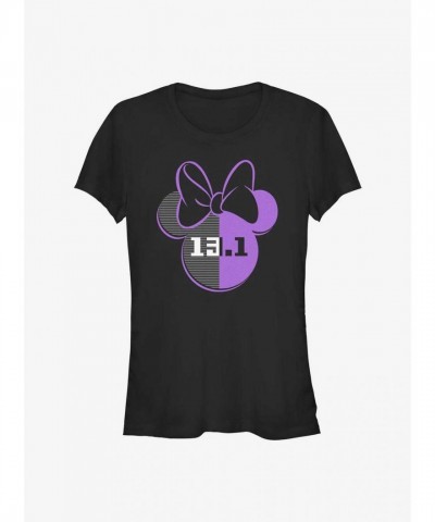 Disney Minnie Mouse Half Marathon T-Shirt for Girls - Black