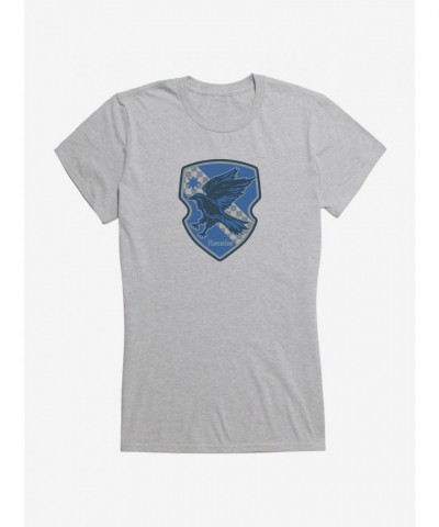 Harry Potter Ravenclaw Checkered Shield Lightweight T-Shirt for Girls