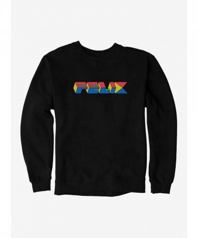Felix The Cat Vintage 90s Cube Graphic Sweatshirt for Men