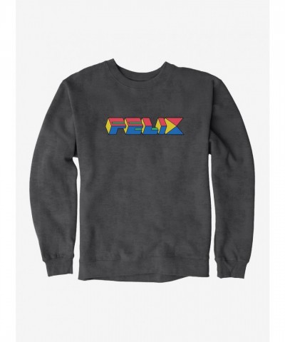 Felix The Cat Vintage 90s Cube Graphic Sweatshirt for Men
