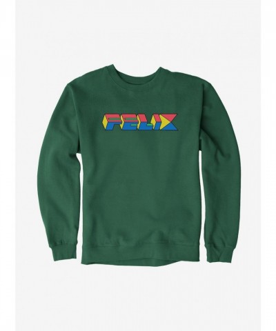Felix The Cat Vintage 90s Cube Graphic Sweatshirt for Men