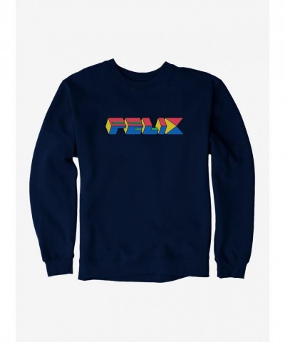 Felix The Cat Vintage 90s Cube Graphic Sweatshirt for Men