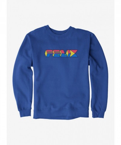 Felix The Cat Vintage 90s Cube Graphic Sweatshirt for Men