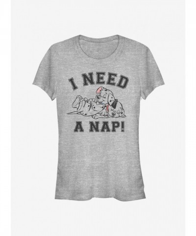 Disney 101 Dalmatians Girls T-Shirt - Grey Comfortable Sleep Design