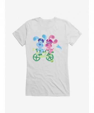 Blue's Clues Magenta and Blue Cartoon Tee for Girls