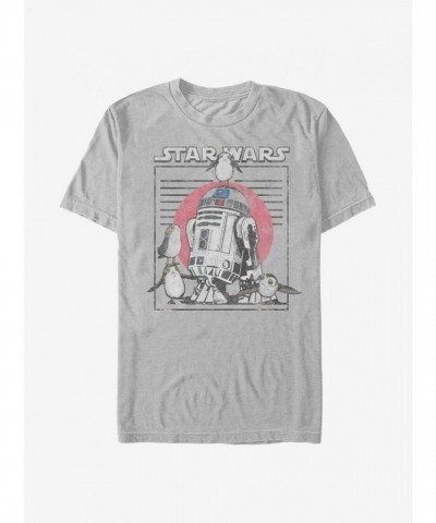 Star Wars The Last Jedi Unisex Silver T-Shirt - New Friends Design