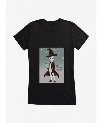 Stylized Draco Malfoy Graphic Tee for Girls