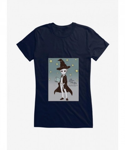 Stylized Draco Malfoy Graphic Tee for Girls
