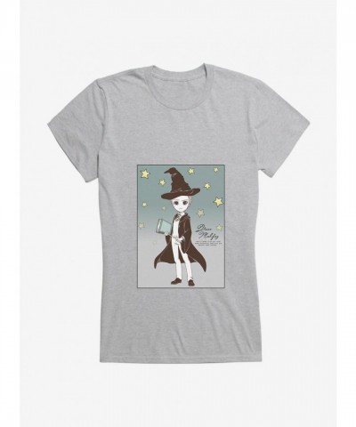 Stylized Draco Malfoy Graphic Tee for Girls