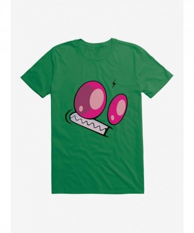 Invader Zim Scary Face T-Shirt - Green Men's Size