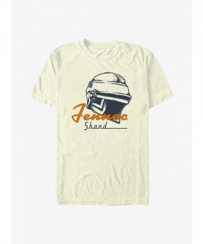 Star Wars Fennec Shand Helmet T-Shirt - White Men's Edition
