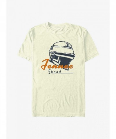 Star Wars Fennec Shand Helmet T-Shirt - White Men's Edition