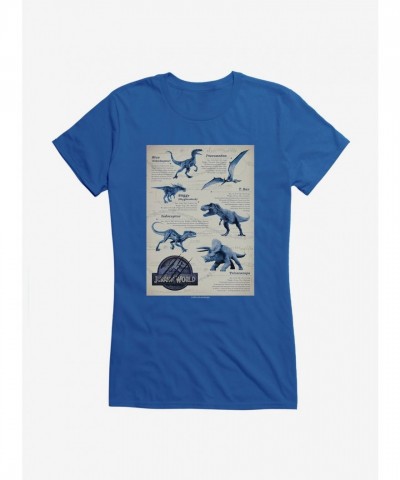 Jurassic World Dino Facts Grey T-Shirt for Girls