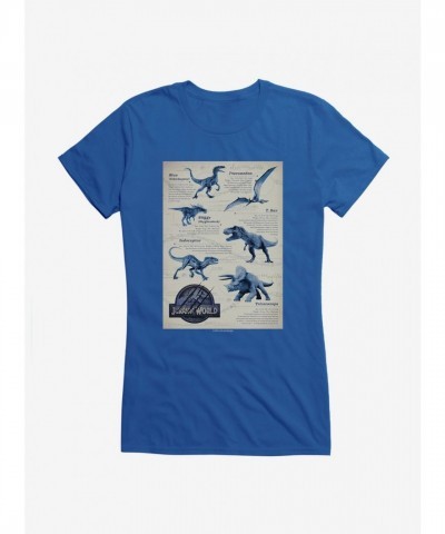 Jurassic World Dino Facts Grey T-Shirt for Girls