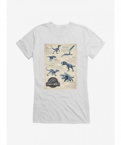 Jurassic World Dino Facts Grey T-Shirt for Girls