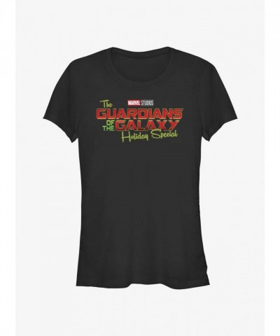 Marvel's Guardians of the Galaxy Holiday Special Design Girls T-Shirt - Black