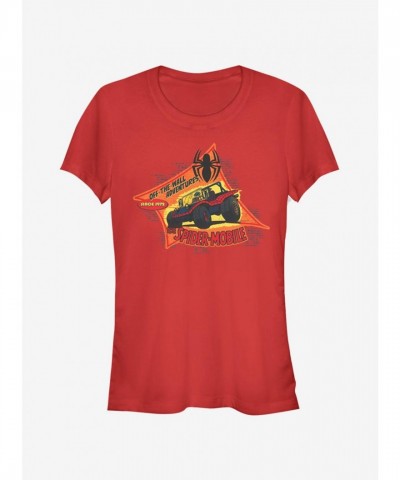 Marvel Girls Spider-Man Adventure Spider-Mobile T-Shirt - Red