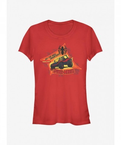 Marvel Girls Spider-Man Adventure Spider-Mobile T-Shirt - Red