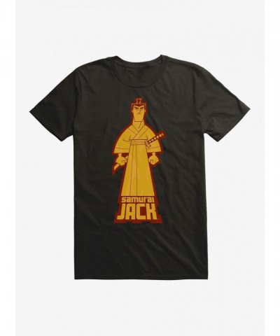 Samurai Jack Flame Silhouette Tee for Men and Unisex