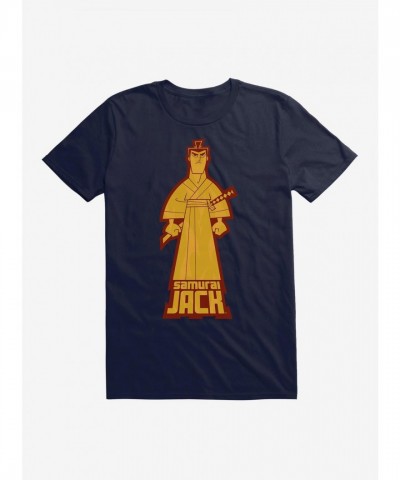 Samurai Jack Flame Silhouette Tee for Men and Unisex