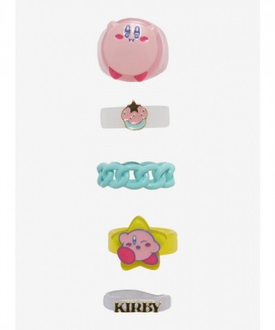 Kirby Chunky Acrylic Ring Set for Girls