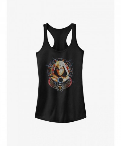 Marvel Moon Knight Scarab Graphic Tank Top for Girls - Black