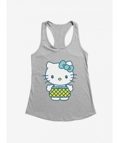 Hello Kitty Vacation Ensemble Pineapple Print Girls Tank Top