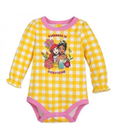 Disney Princess Soft Jersey Long Sleeve Bodysuit for Baby