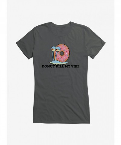 SpongeBob SquarePants Gary Donut Trendy Girls T-Shirt