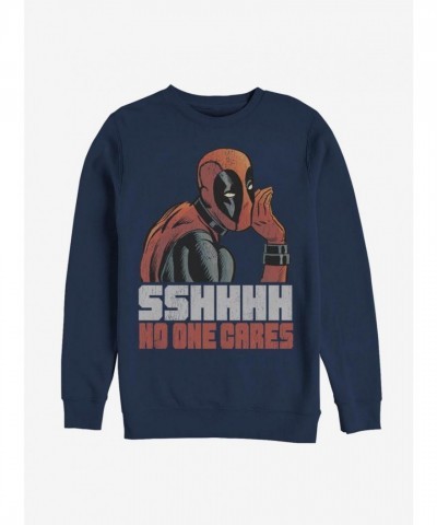 Marvel Deadpool No One Unisex Sweatshirt - Blue