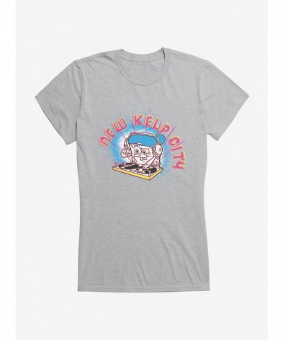 SpongeBob SquarePants Kelp City Girls T-Shirt - Lightweight Cotton for Juniors