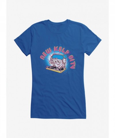 SpongeBob SquarePants Kelp City Girls T-Shirt - Lightweight Cotton for Juniors