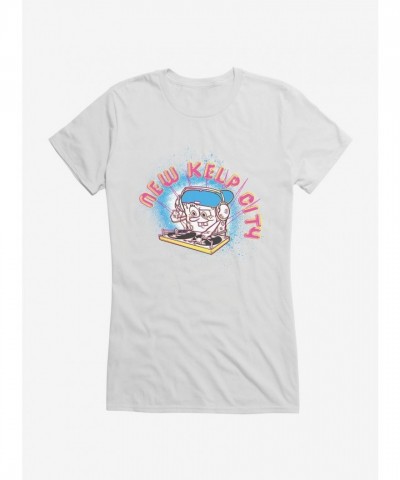 SpongeBob SquarePants Kelp City Girls T-Shirt - Lightweight Cotton for Juniors
