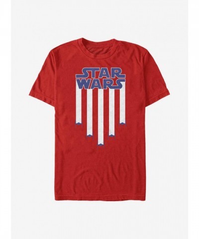 Star Wars Red Star Banner Tee for Men