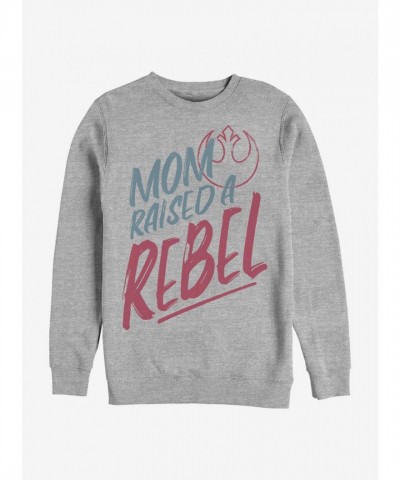 Star Wars Grey Crew Sweatshirt for Men - Rebel Kid Design