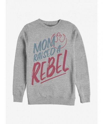 Star Wars Grey Crew Sweatshirt for Men - Rebel Kid Design