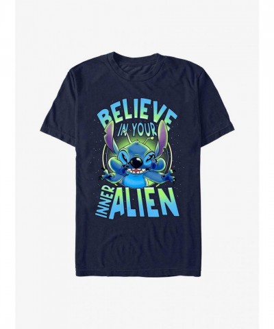 Disney Lilo & Stitch Blue Alien T-Shirt for Men