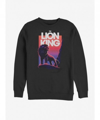Disney Black Lion King New King Rise Sweatshirt for Men