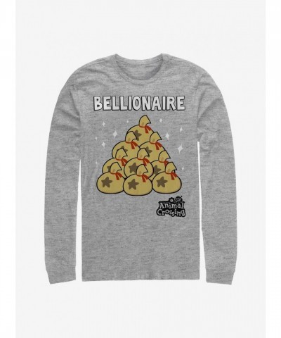 Nintendo Animal Crossing Long-Sleeve T-Shirt - Grey for Men