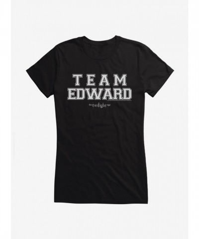 Twilight Team Edward Graphic T-Shirt for Girls in Black