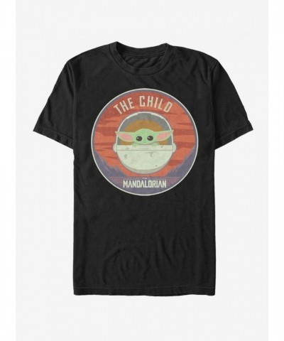 The Mandalorian Child Bassinet Badge Unisex T-Shirt - Black