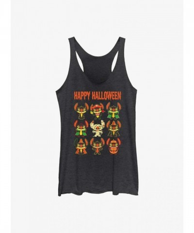 Disney Girls Lilo & Stitch Junior Tank Top - Black