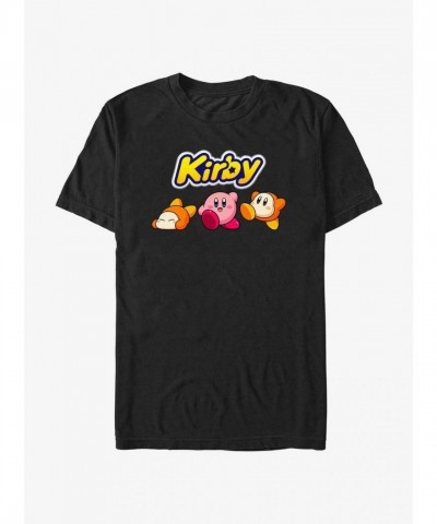 Kirby and Waddle Dee Graphic Tee - Men's Black