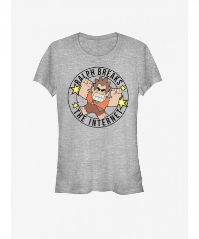 Disney Wreck-It Ralph Girls Comfortable Cotton Black T-Shirt
