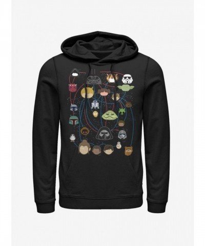 Star Wars Family Tree Men's Black Hoodie