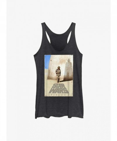 Star Wars Little Orphan Anakin Girls Tank Top - Black