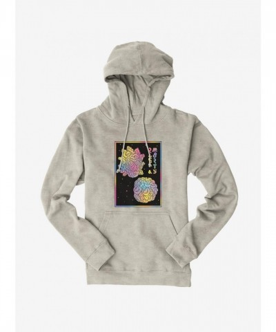 Rick And Morty Brain Faces Men's Heavyweight Fleece Hoodie