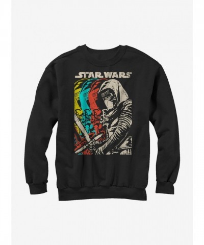 Kylo Ren Multiples Print Black Sweatshirt for Adults